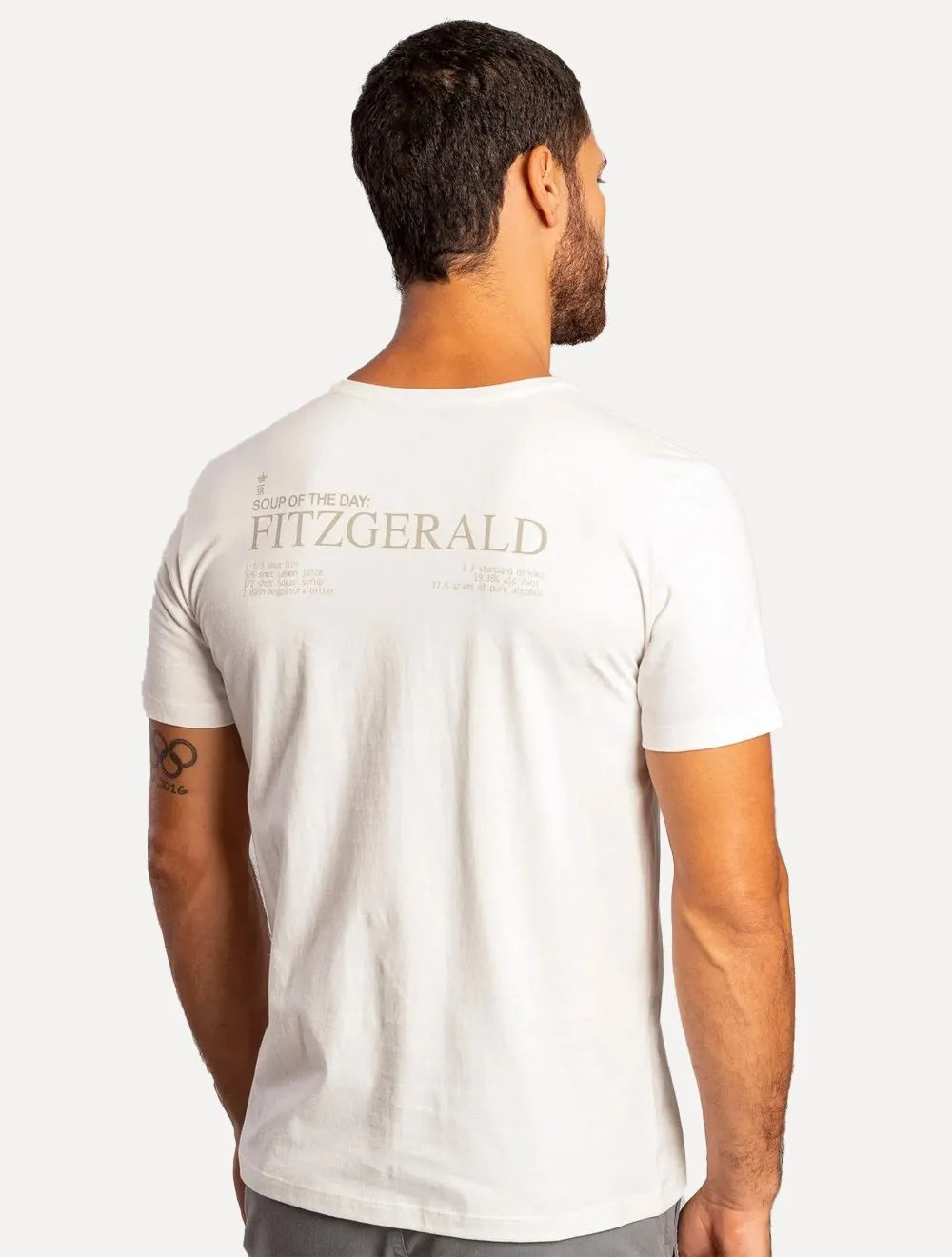 Camiseta Sergio K Masculina Fitzgerald Off-White