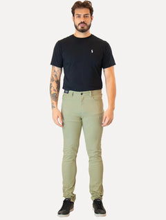 Calça Ellus Sarja Color Twill Slim Verde Pistache