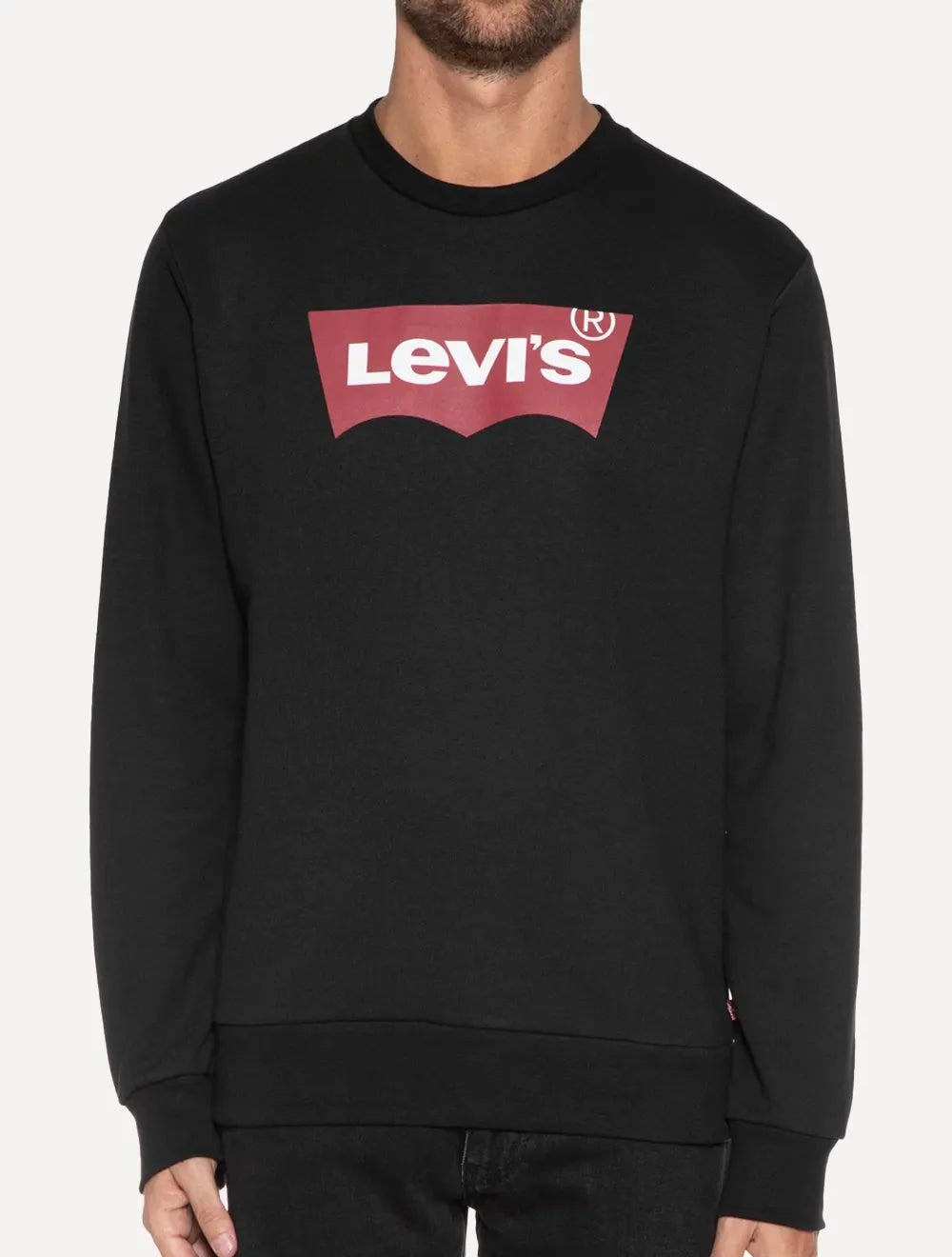 Moletom Levis Masculino Crewneck Batwing Preto