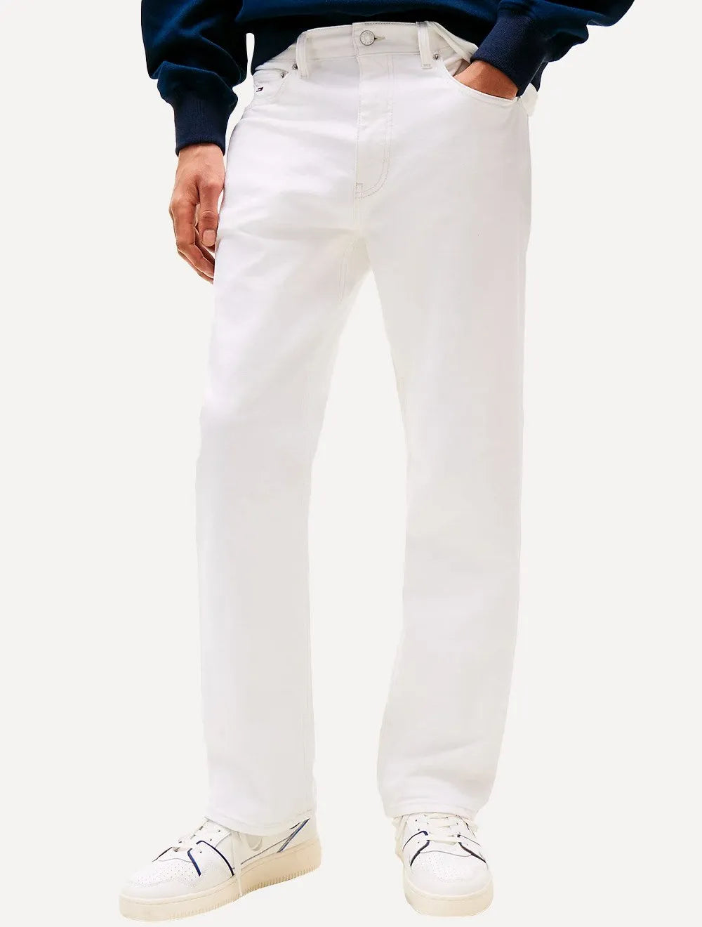 Calça Tommy Jeans Masculina Slim Scanton 5 Pockets Branca