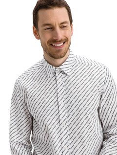 Camisa Diesel Masculina S-Riley-KA-B Logo Branca