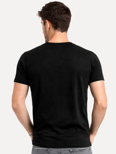 Camiseta John John Masculina Regular Graffiti Logo Name Preta