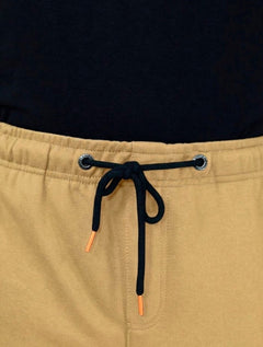 Bermuda King & Joe Jeans Masculina Moletom Slim Conforte Areia