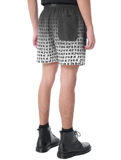 Short John John D'Água Reto Other Side Gradient Preto/Branco