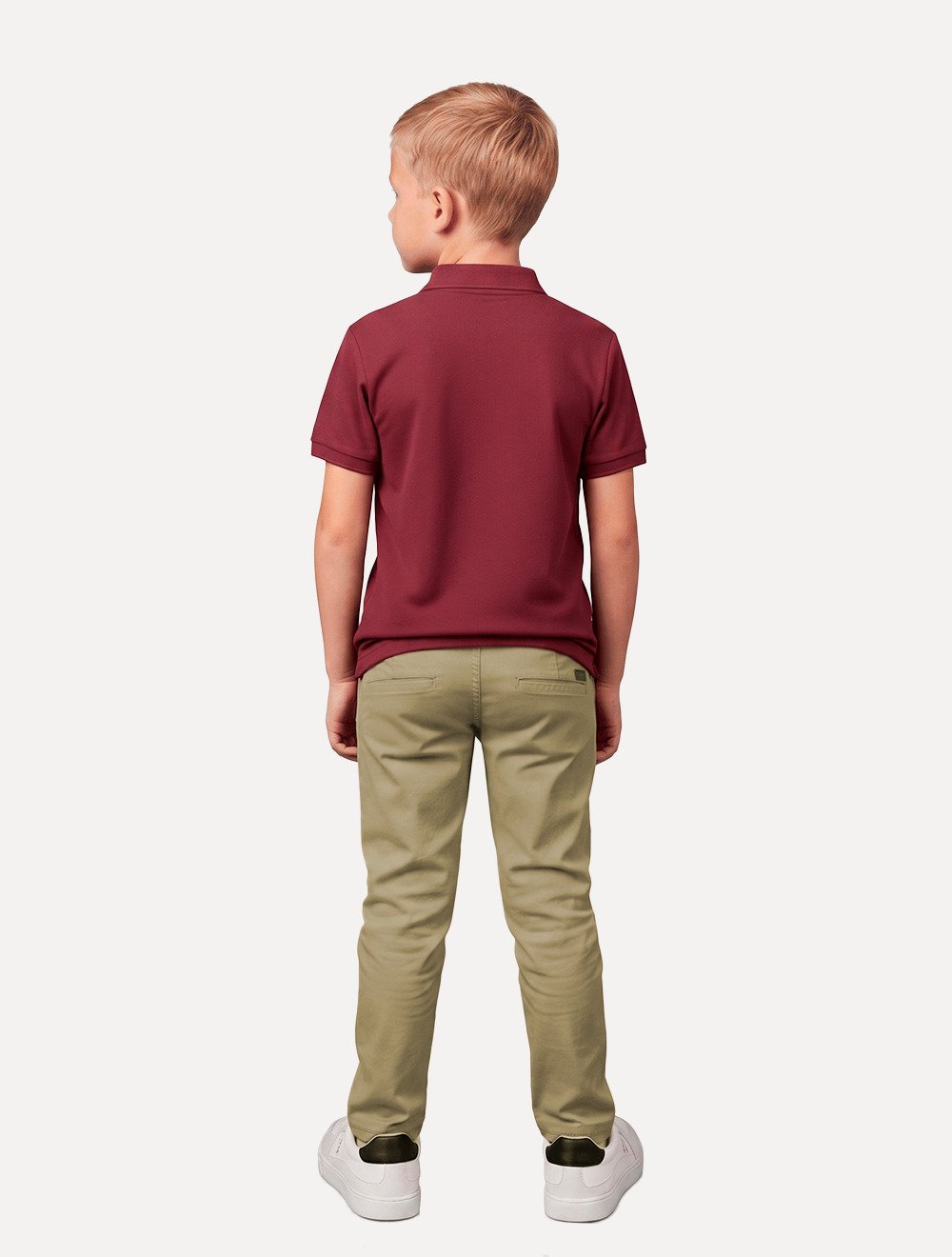 Calça Calvin Klein Jeans Infantil Color Skinny Chino Caqui