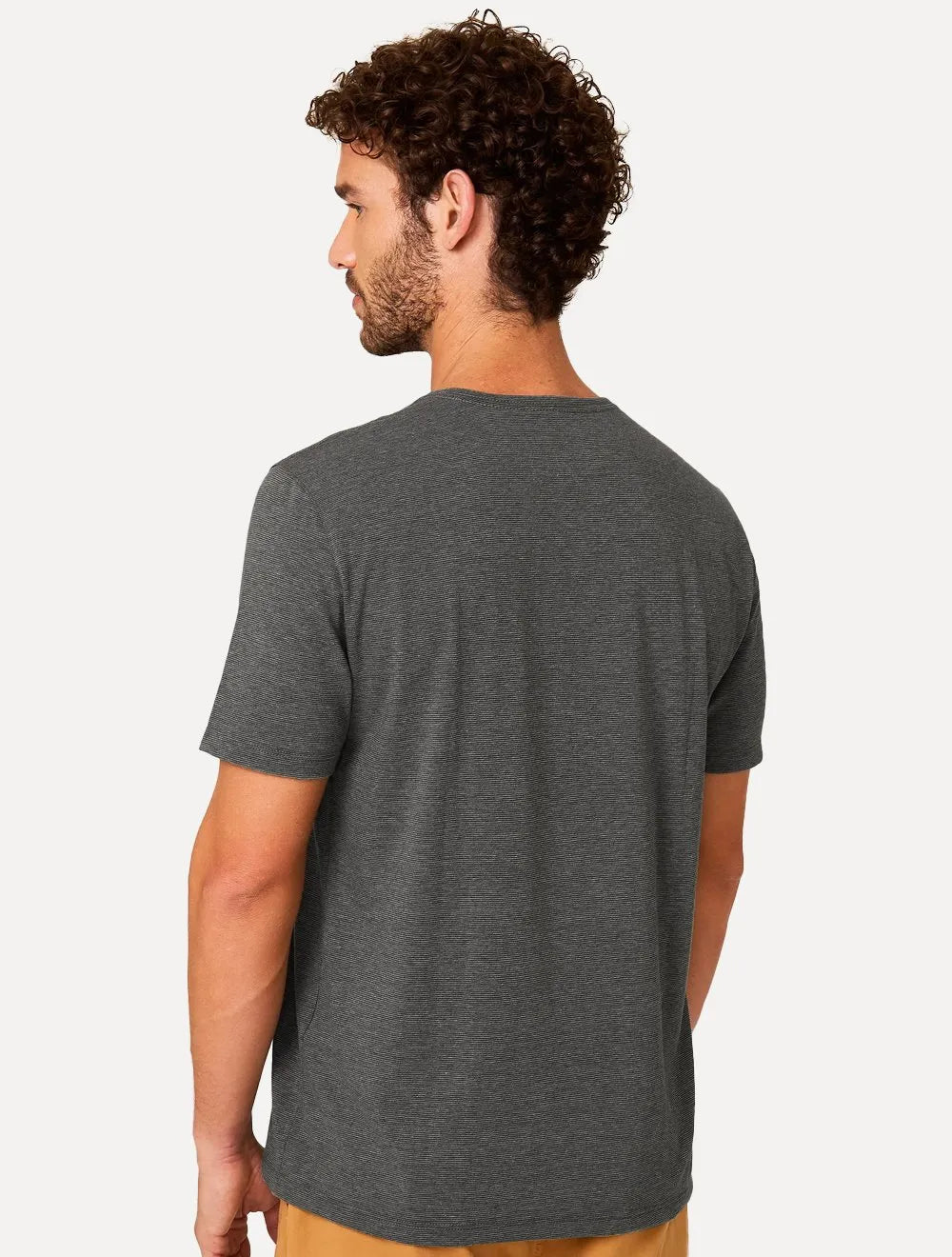 Kit Camisetas Dudalina Masculina Malha Preto Listrado e Branco