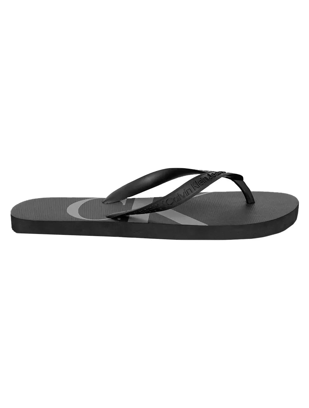 Chinelo Calvin Klein Jeans Logo Flow Preto