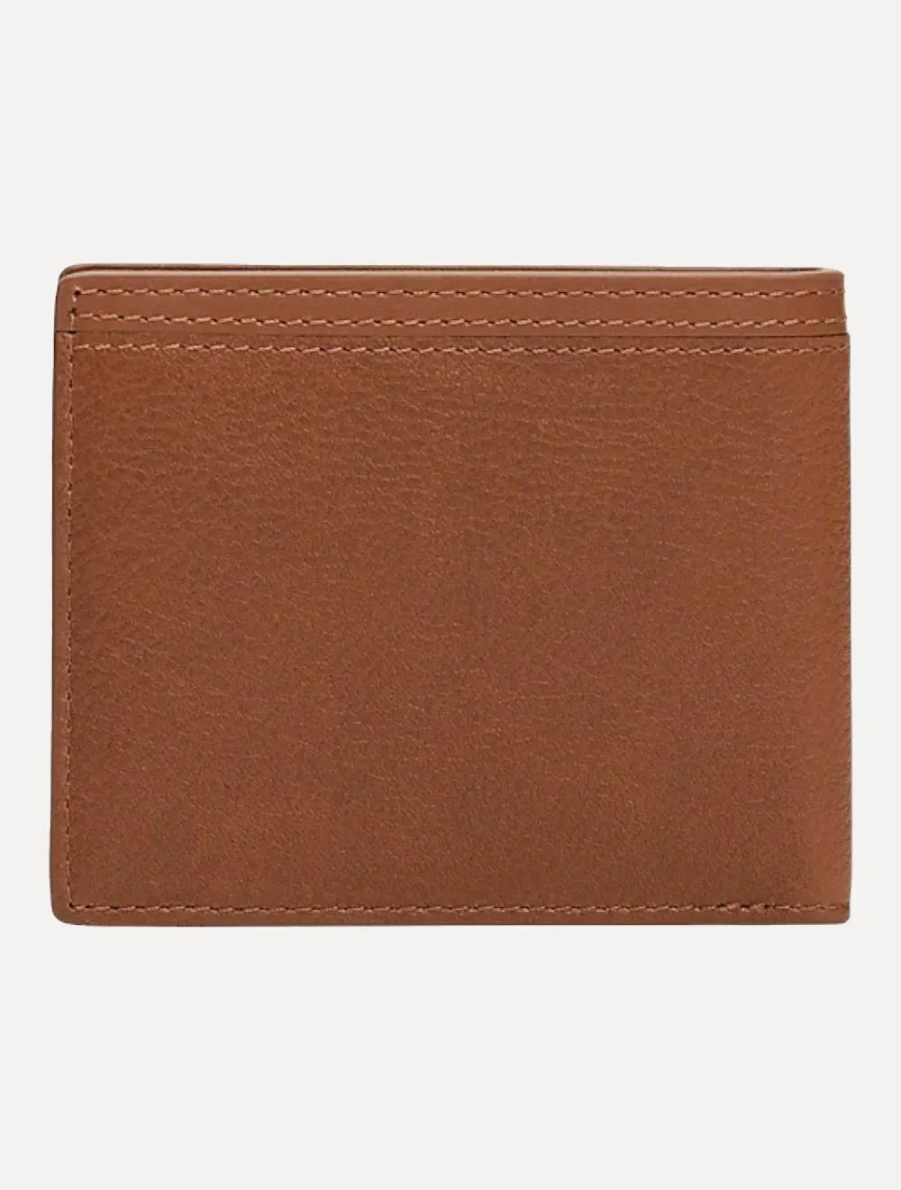 Carteira Tommy Hilfiger Masculina Couro Central Mini Flag Marrom