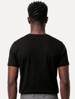 Camiseta Calvin Klein Masculina Egyption Cotton Rubber Patch Preta