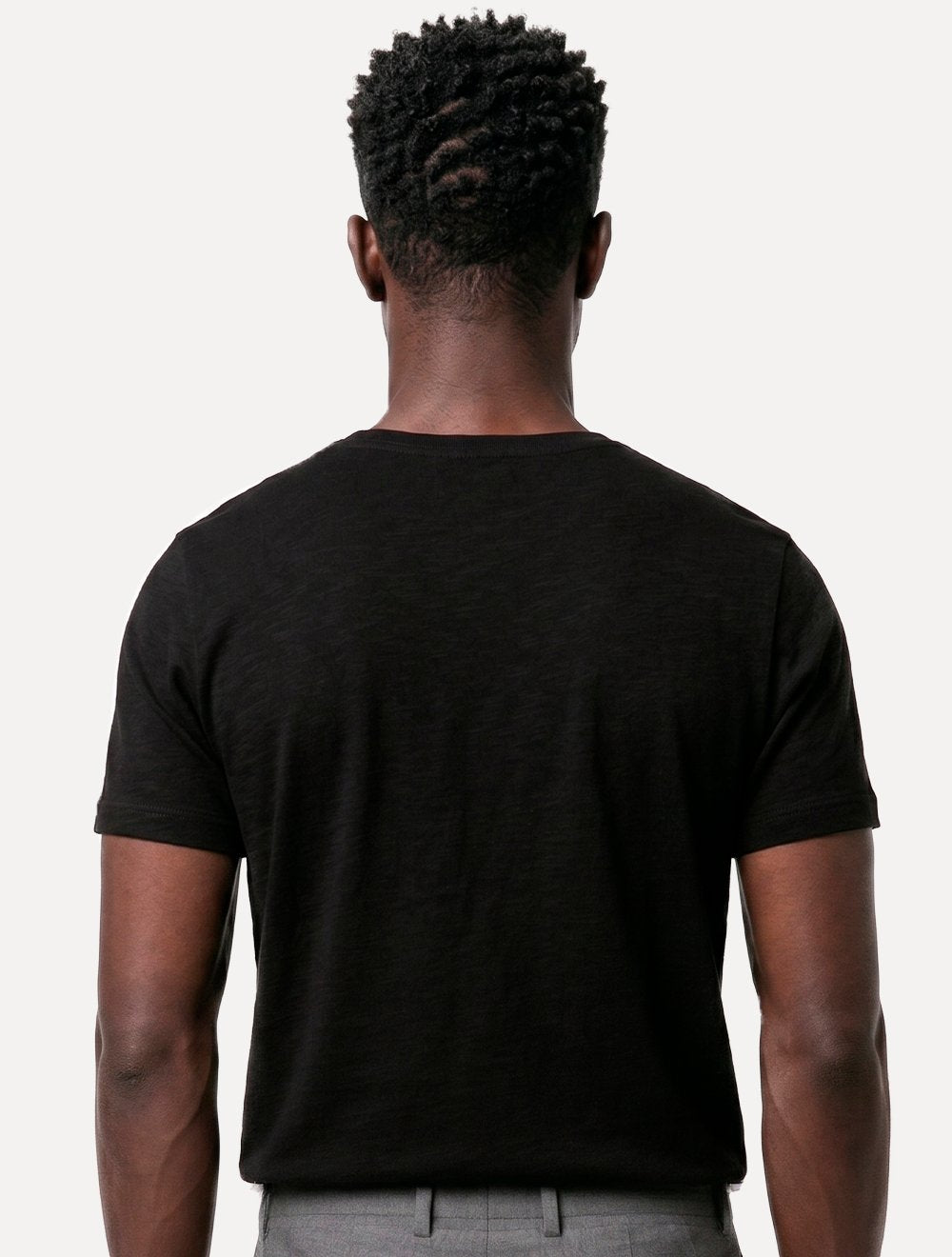 Camiseta Calvin Klein Masculina Egyption Cotton Rubber Patch Preta