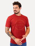 Camiseta King & Joe Masculina Circle From Everywhere Vermelho
