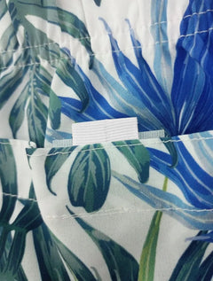 Short Sergio K Masculino Beachwear Folhagem Palm Branco
