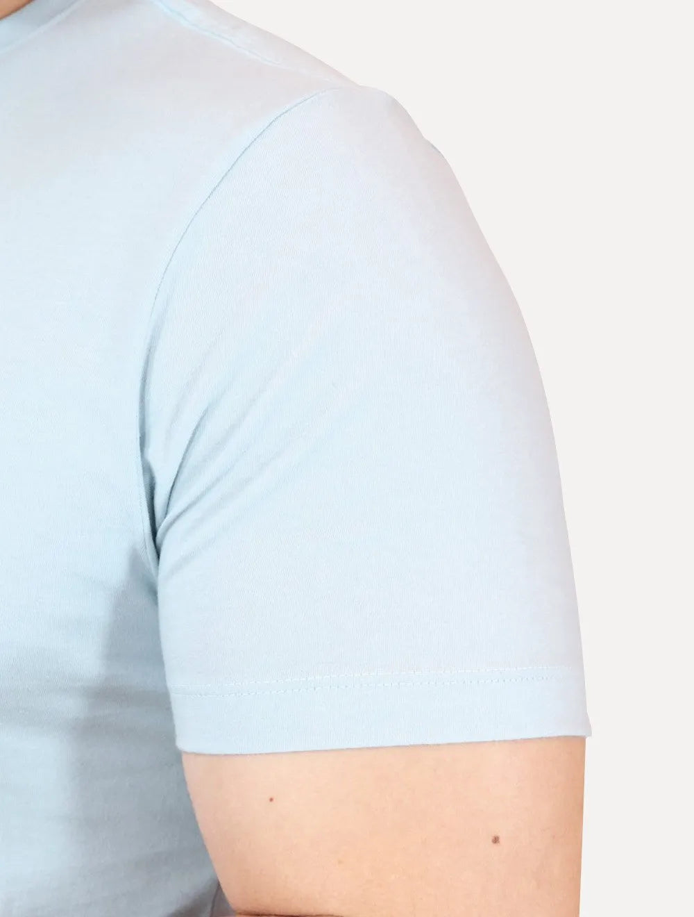Camiseta Aramis Masculina Basic Lisa Mono Icon Azul Topázio