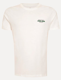 Camiseta John John Masculina Slim Fit Statement Off White