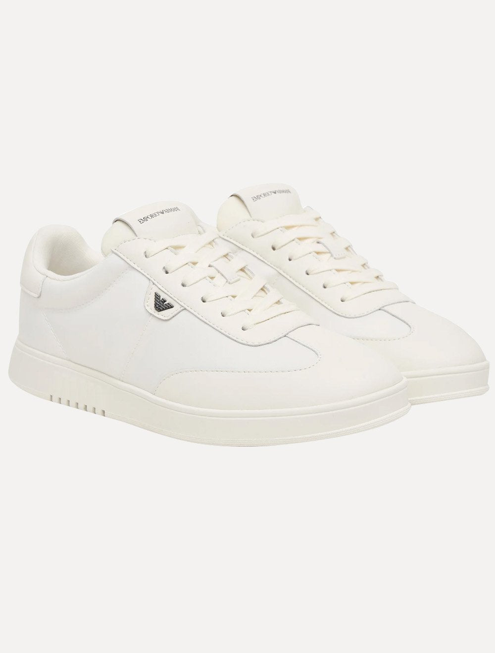 Tênis Empório Armani Masculino Nylon Logo Águia Branco
