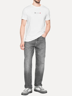Camiseta Tommy Hilfiger Masculina Stack Center Brand Love Print Branca