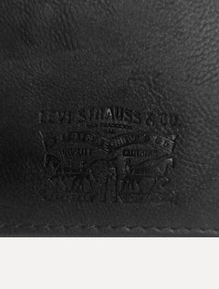 Carteira Levis Masculina Couro Slim Bifold Preta