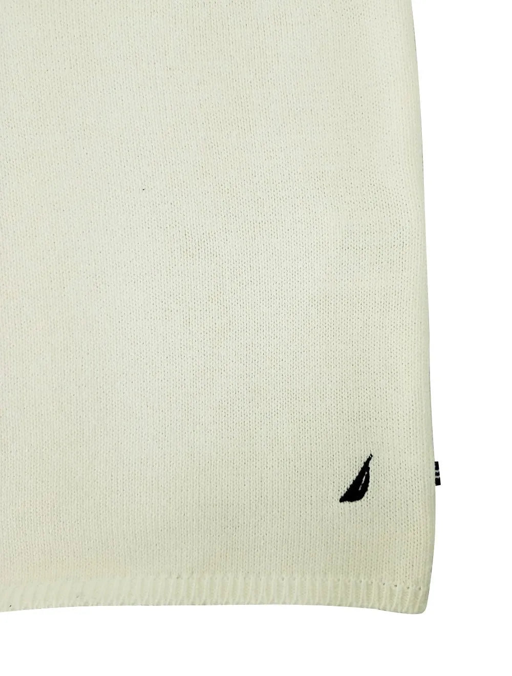 Blusa Nautica Masculina Tricot Sweater Cotton Pocket Off-White