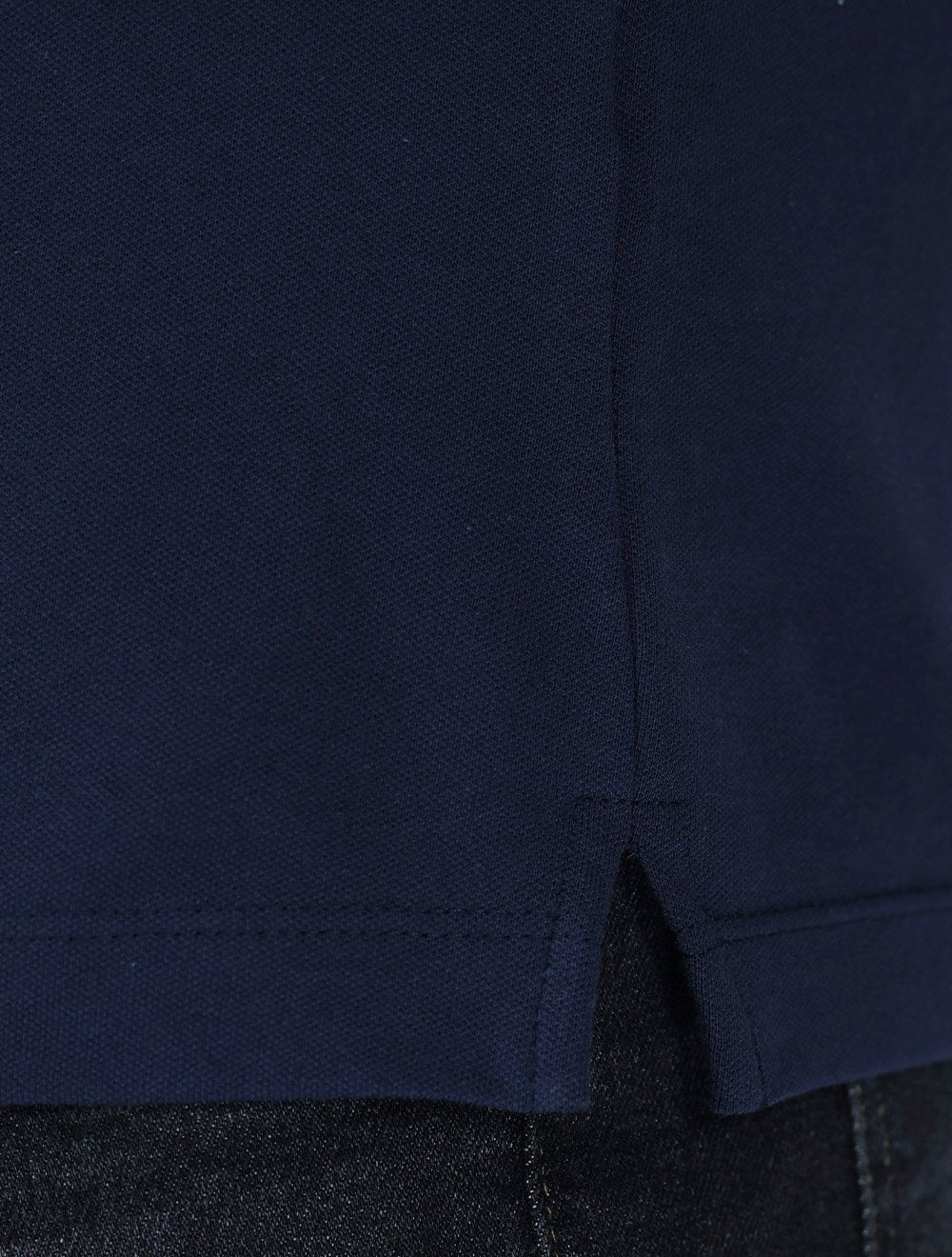 Polo K&J Black Masculina Premium Flex Slim Azul Marinho