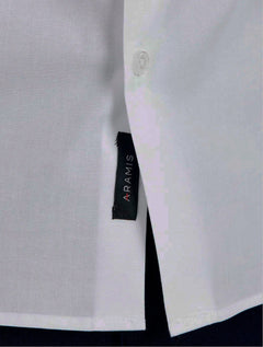 Camisa Aramis Masculina Slim Tricoline Stretch Branca