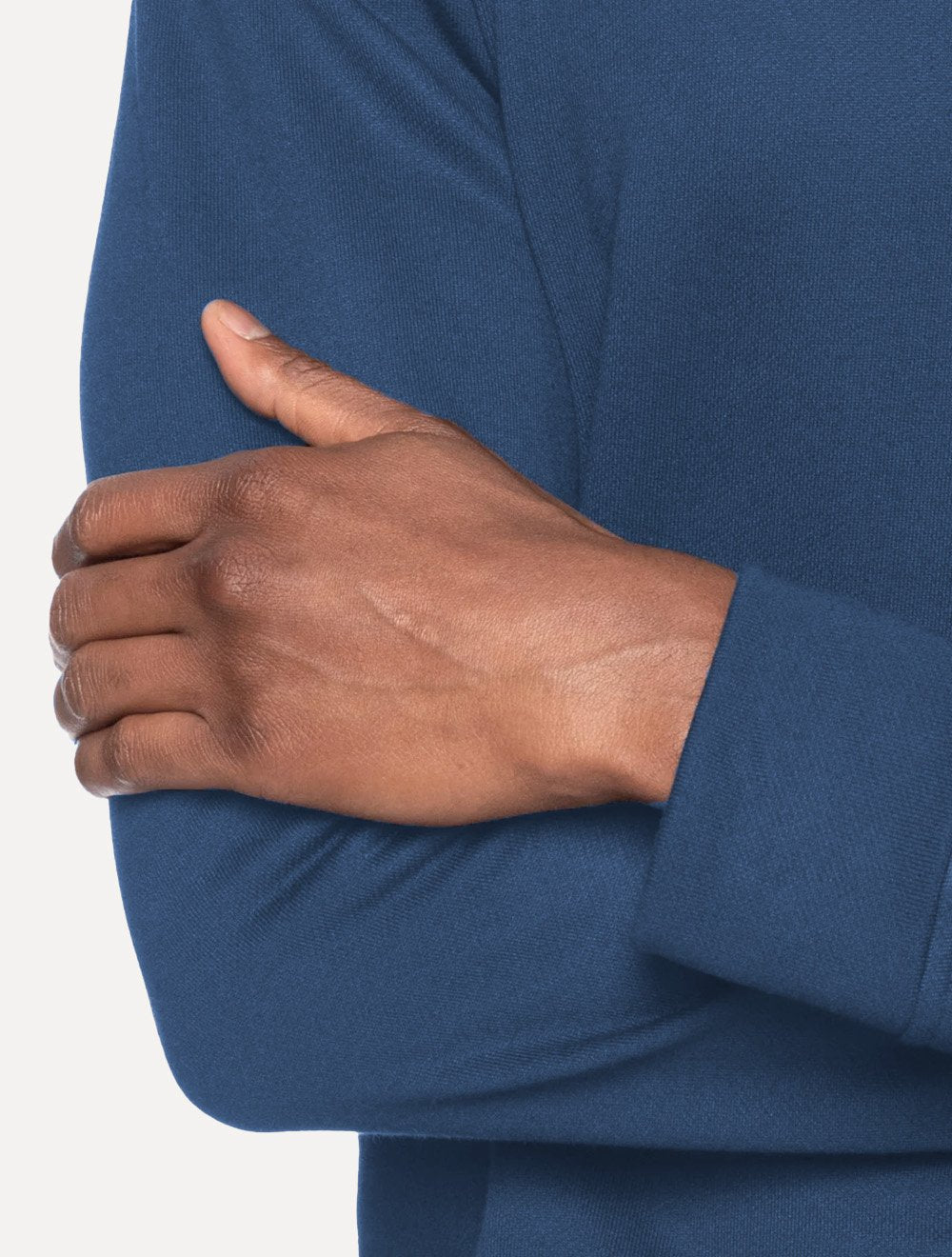 Blusa Moletom Empório Armani Masculina Chest Logo Azul