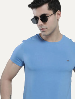Camiseta Tommy Hilfiger Masculina Essential Cotton Azul