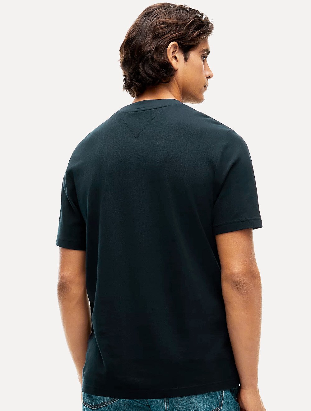 Camiseta Tommy Hilfiger Masculina Regular Piquet Pocket Azul Marinho