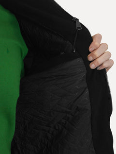 Jaqueta Dixen Masculina Cotelê Canelada Pockets FullZip Preta
