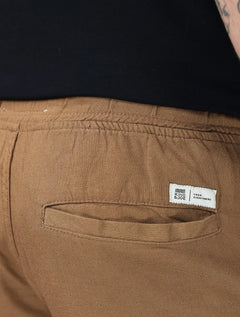 Bermuda King & Joe Masculina Tradicional Linho Marrom