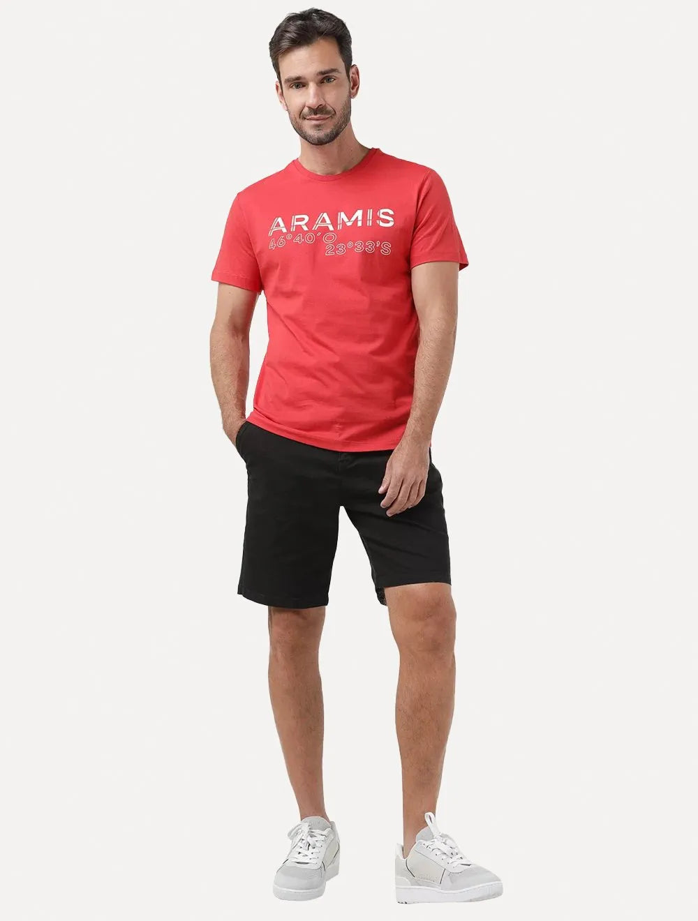 Bermuda Aramis Masculina Chino Color Essential Preta