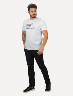 Camiseta Reserva Masculina Regular Pai De Princesa Branca