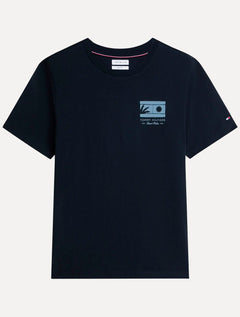 Camiseta Tommy Hilfiger Masculina Brand Love Graphic Tee Azul Marinho