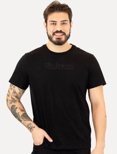 Camiseta Ellus Masculina Cotton Fine Originals Classic Preta