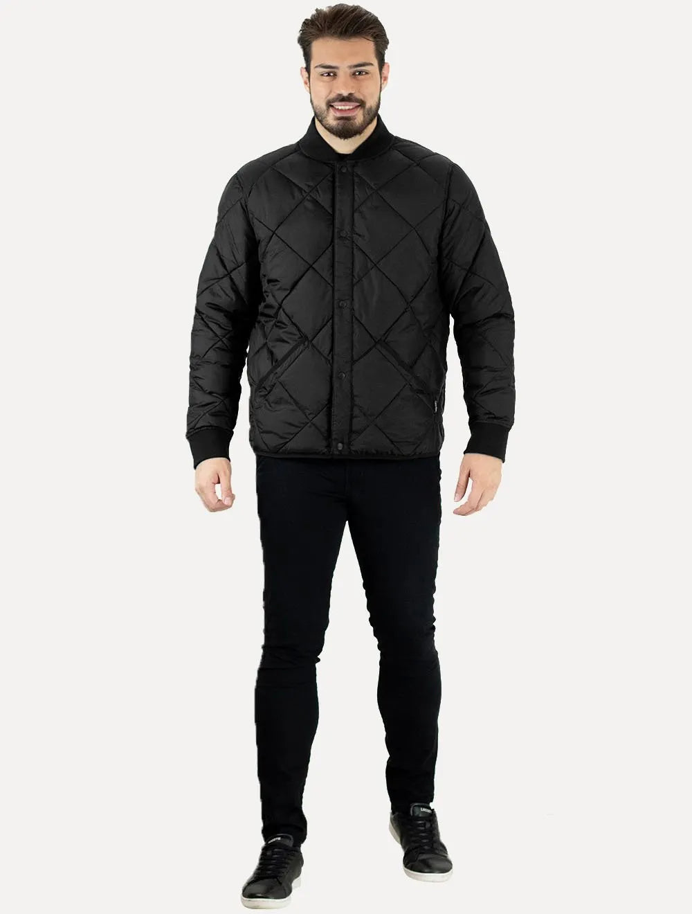 Jaqueta Calvin Klein Jeans Dupla Face Bomber Reversivel Preta