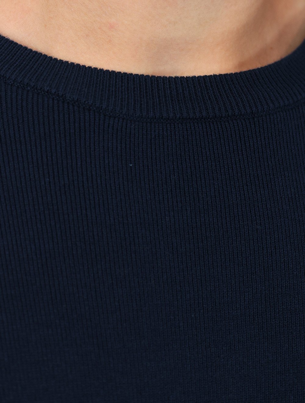 Blusa Osklen Masculina Manga Longa Tricot Solid Cotton Azul Marinho