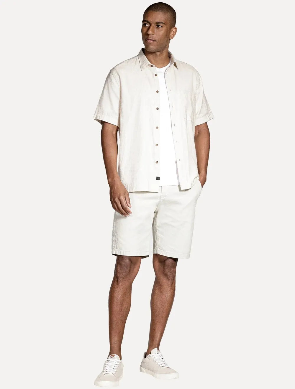 Bermuda Aramis Masculina Chino Canvas Areia
