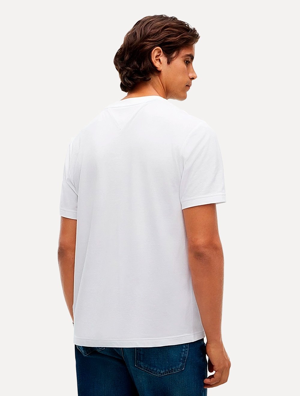 Camiseta Tommy Hilfiger Masculina Regular Piquet Pocket Branca