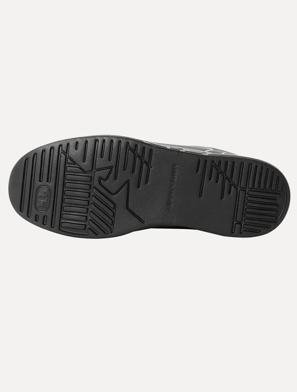Tênis Empório Armani Masculino Couro White Line Preto