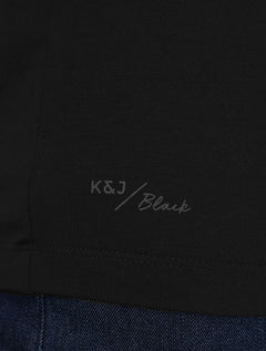 Camiseta K&J Black Premium Viscose Flex Preto