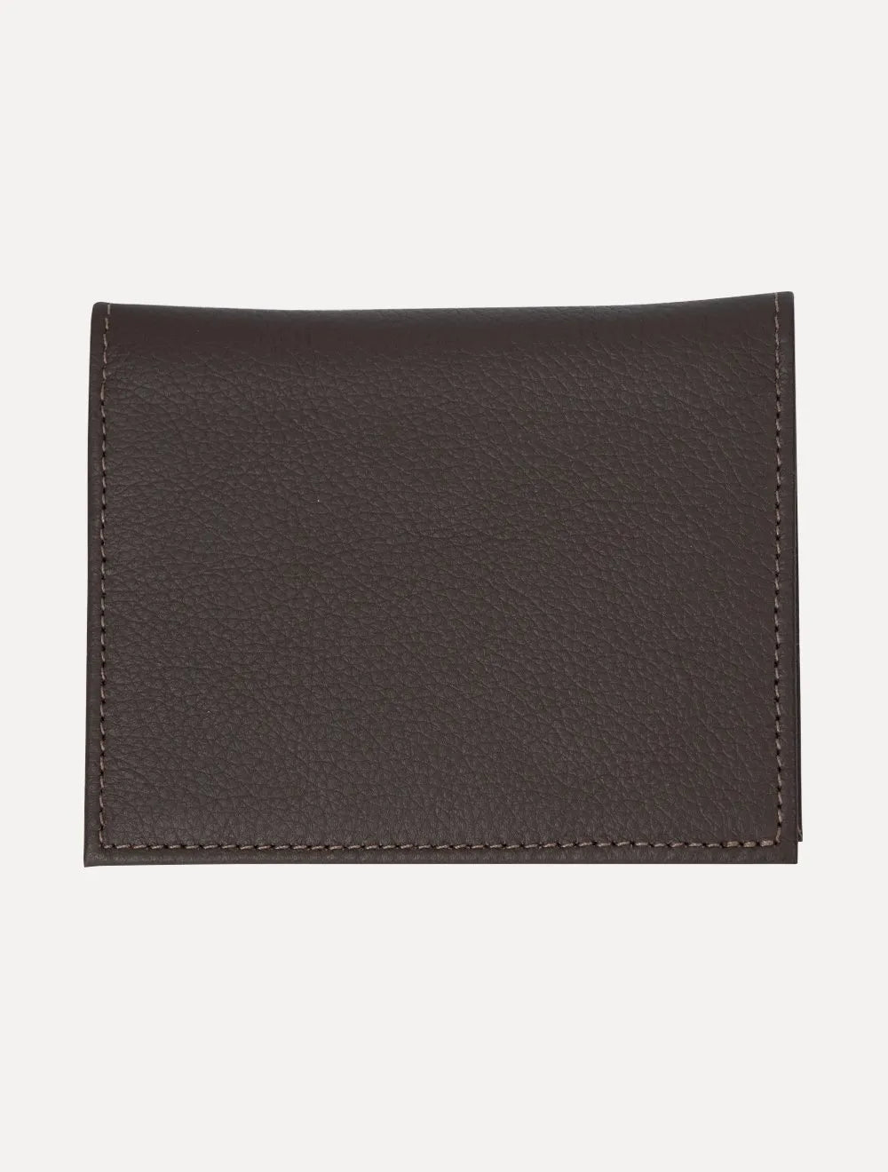 Carteira Original Penguin Masculina Couro Mini Vertical Logo Marrom Café