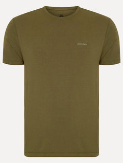 Camiseta John John Masculina Slim Fit Viscose Rubber Verde Militar