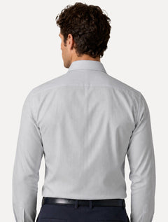 Camisa Dudalina Masculina Comfort Superfine Cotton Listrada Azul Escuro
