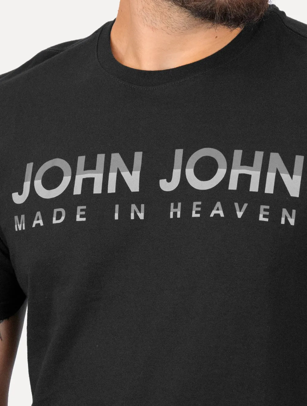 Camiseta John John Masculina Regular Fit Degradê Heaven Preta