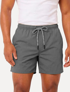 Short Aramis Masculino D'Água Elastico Logo Cinza Escuro