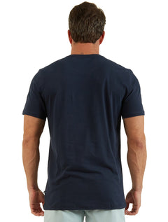 Camiseta Nautica Masculina Deep Blue Sea Azul Marinho