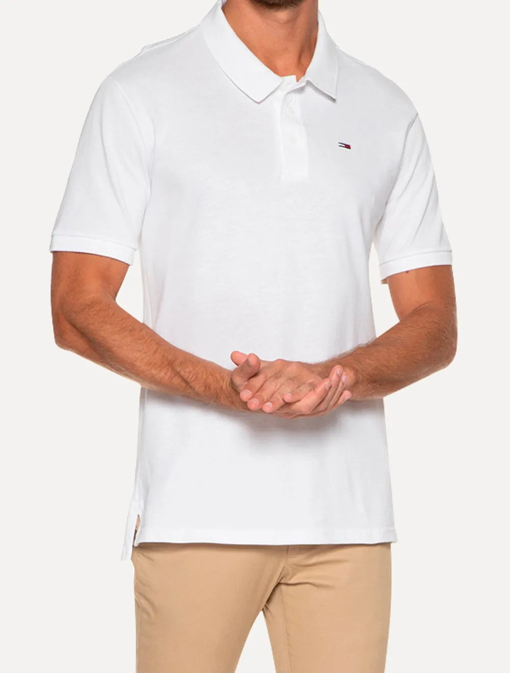 Kit Polos | Tommy Jeans Regular Fine Piquet Preta/Branco
