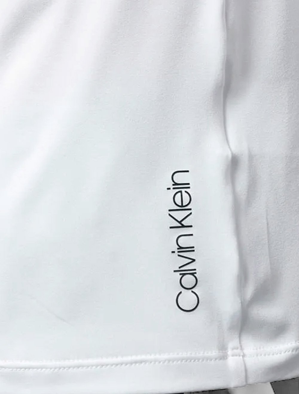 Camiseta Calvin Klein Swimwear Masculina Manga Longa UV Branca