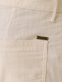 Bermuda Dudalina Masculina Slim Fit Textura Cáqui Claro