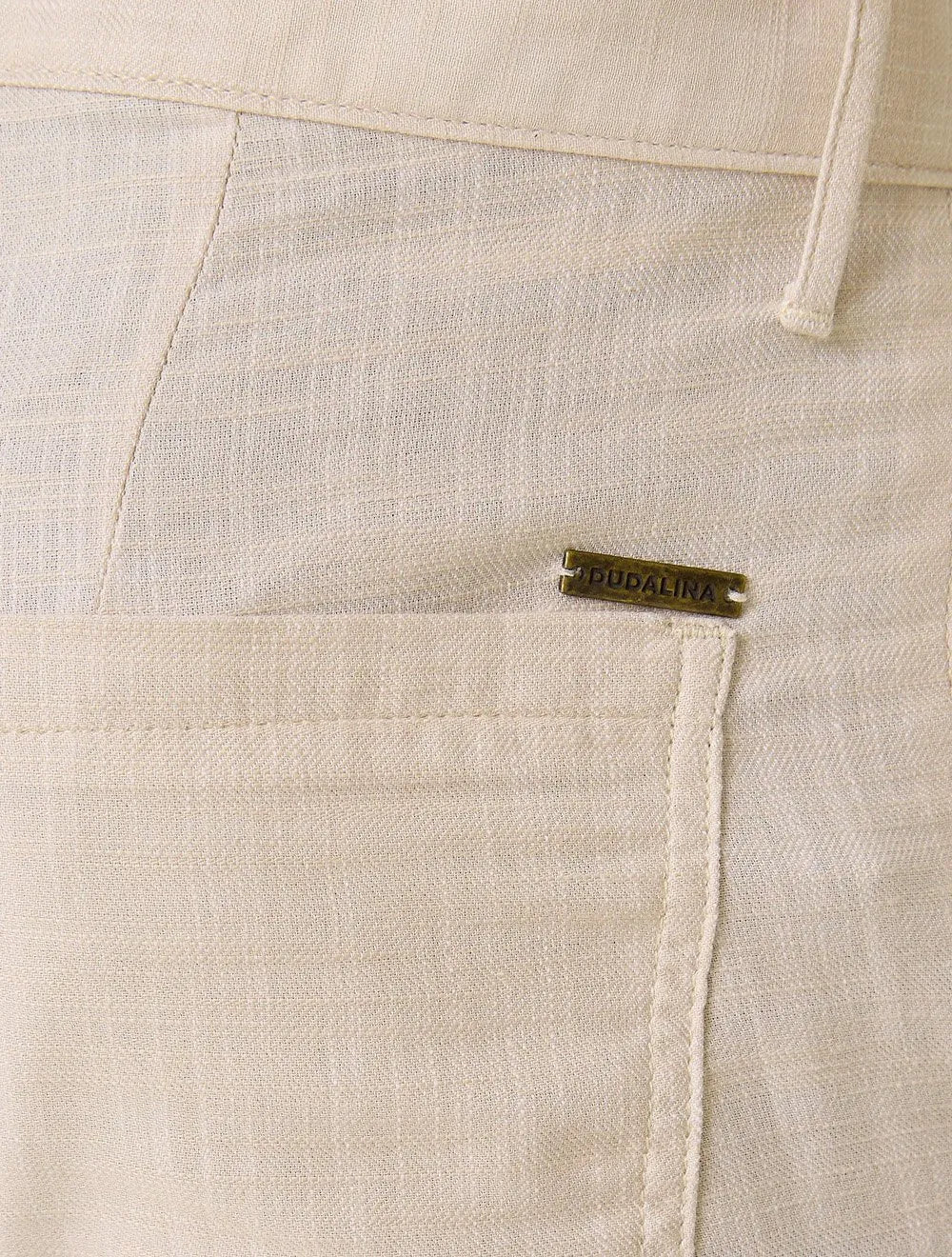 Bermuda Dudalina Masculina Slim Fit Textura Cáqui Claro