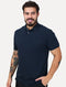 Polo Aramis Masculina Regular Basic Piquet Surton Logo Azul Marinho